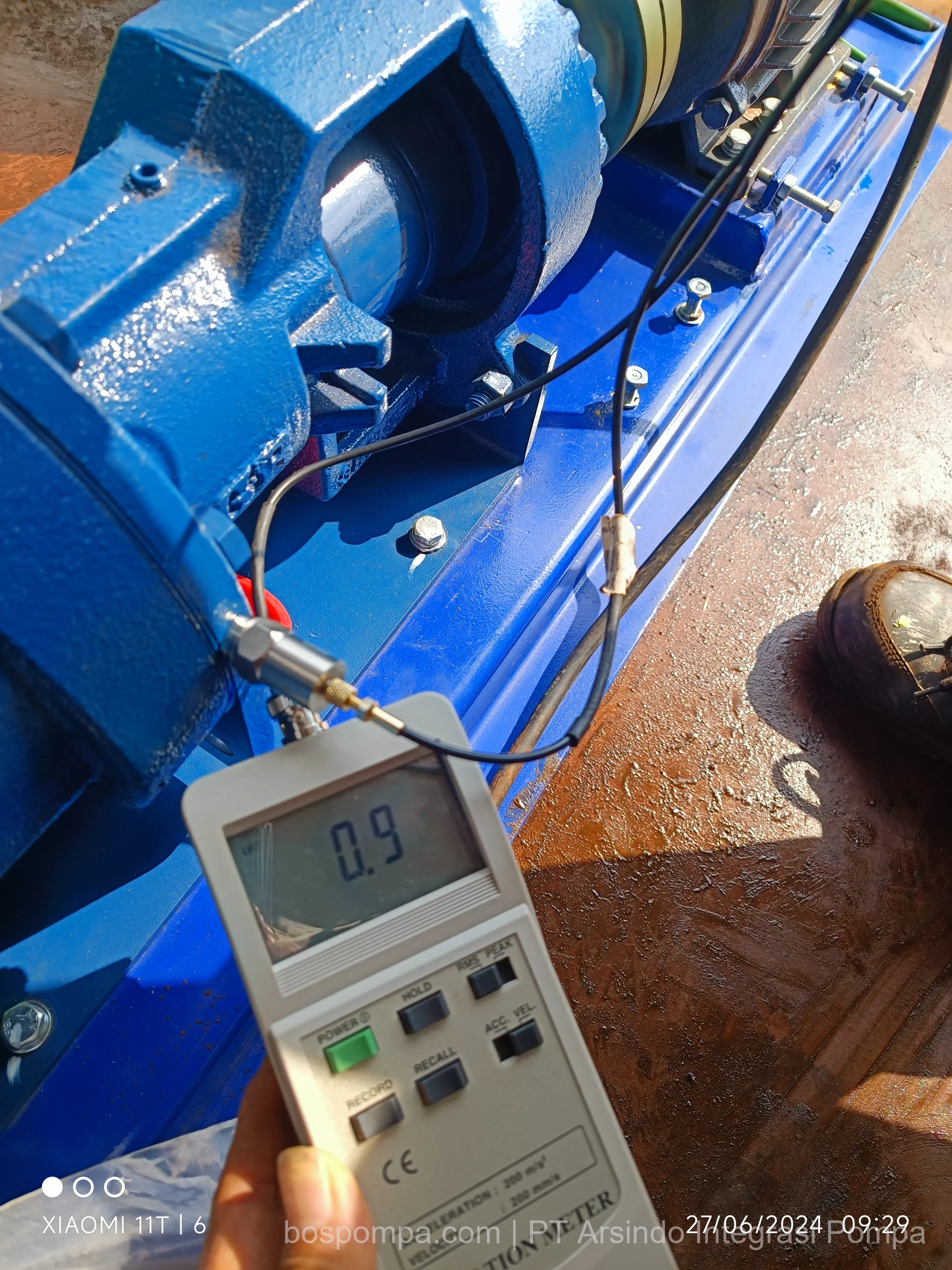 Performance test pompa